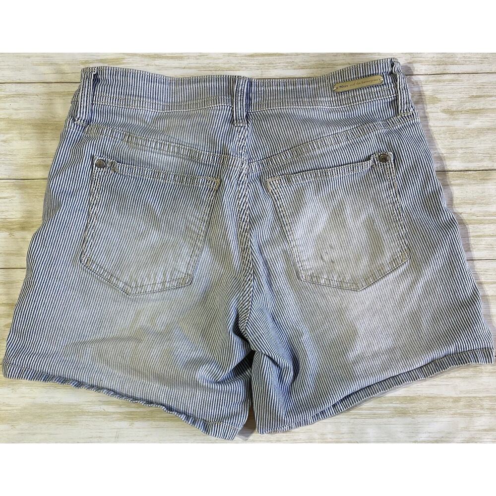 Pilcro and the Letterpress Women’s Blue & White Striped Hyphen Shorts Size 28 - Picture 11 of 11
